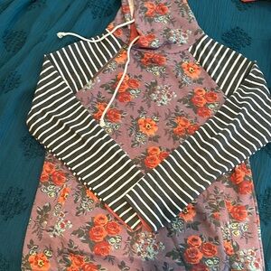 Ampersand Ave double hood hoodie